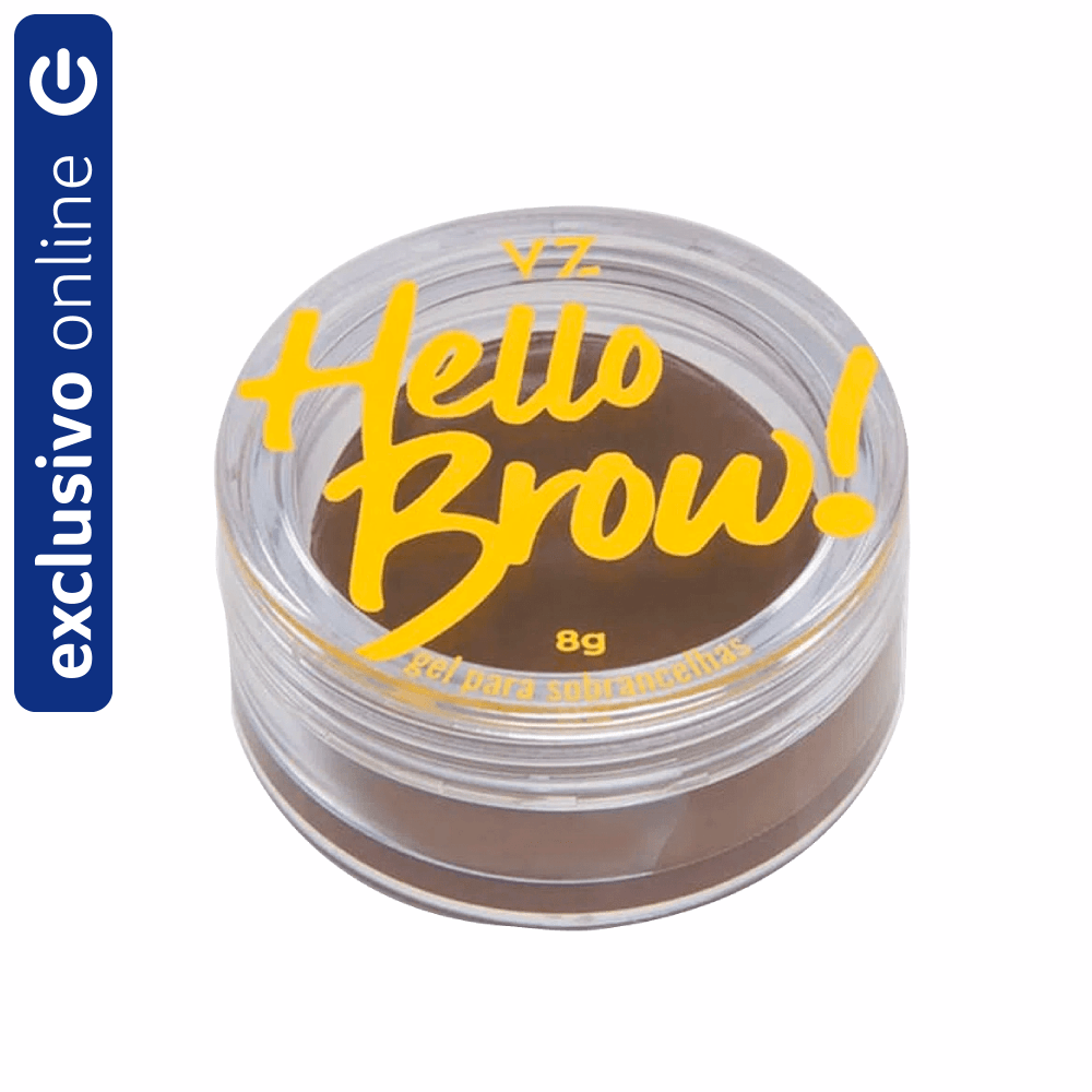 Gel Para Sobrancelhas Vizzela Hello Brow! Marrom Claro 8g