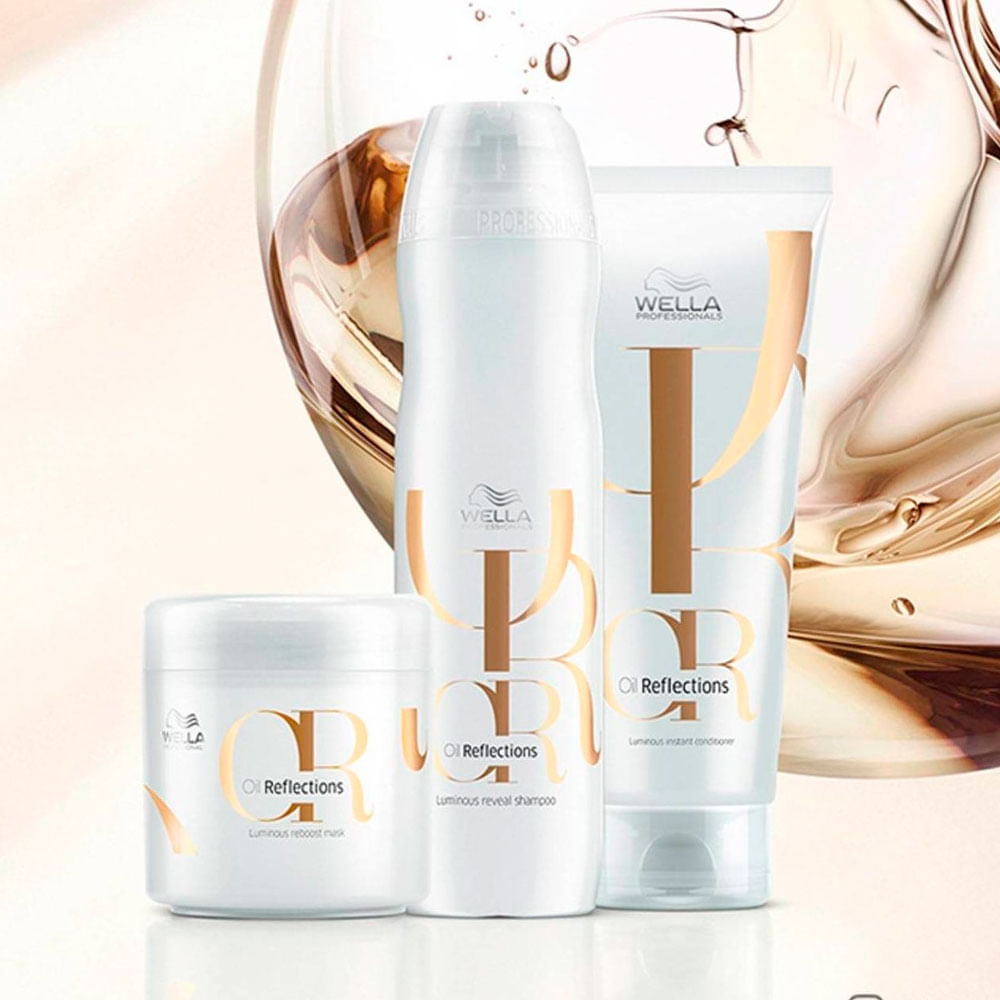 Máscara Capilar Wella Professionals Oil Reflections Luminous Reboost 150Ml