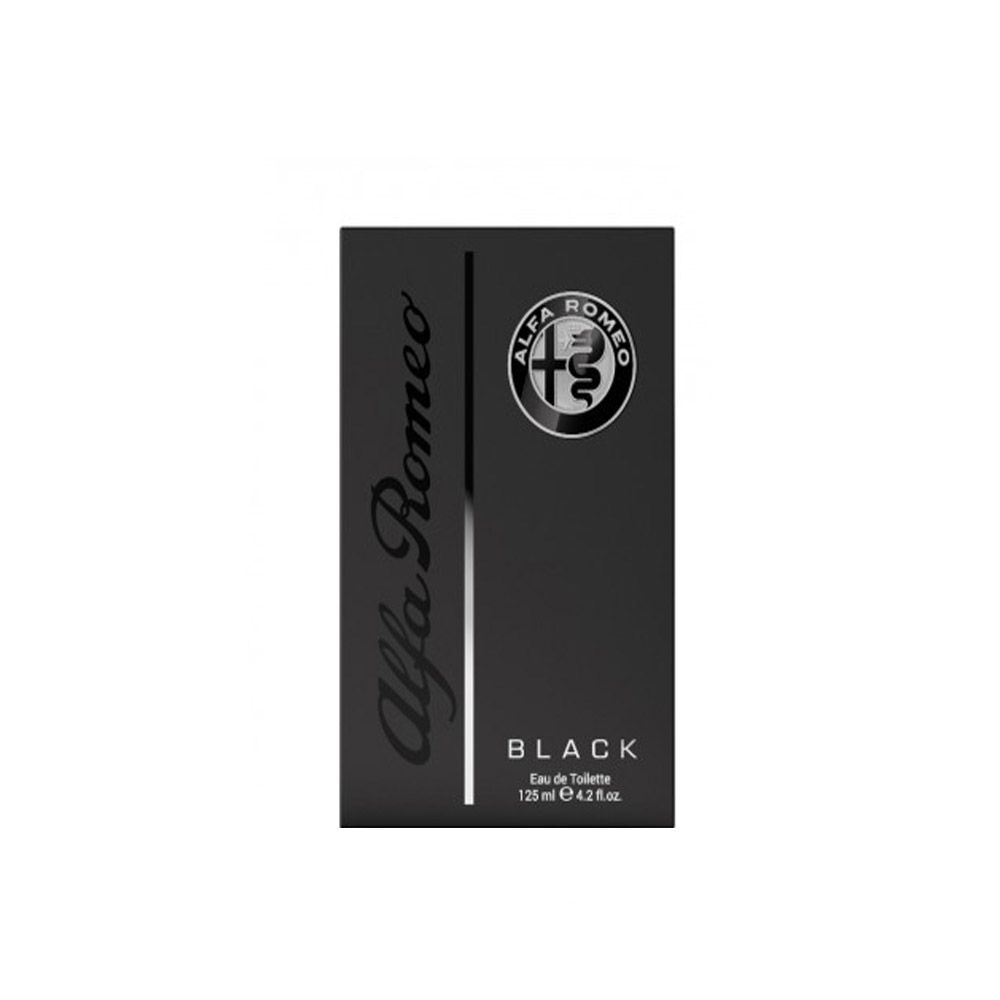 Alfa Romeo Black Eau De Toilette Perfume Masculino 125Ml