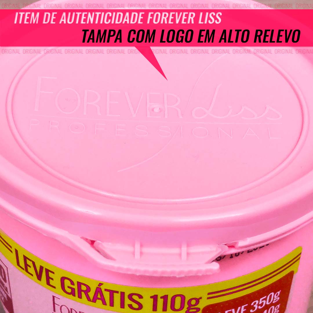 Kit Máscara Desmaia Cabelo Forever Liss 5 Unidades 350g