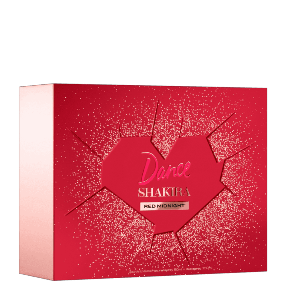 Kit Shakira Dance Red Midnigth Eau De Toilette 80Ml + Desodorante Spray 150Ml
