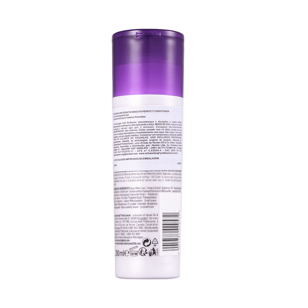 Condicionador Schwarzkopf BC Keratin Smooth Perfect 200Ml