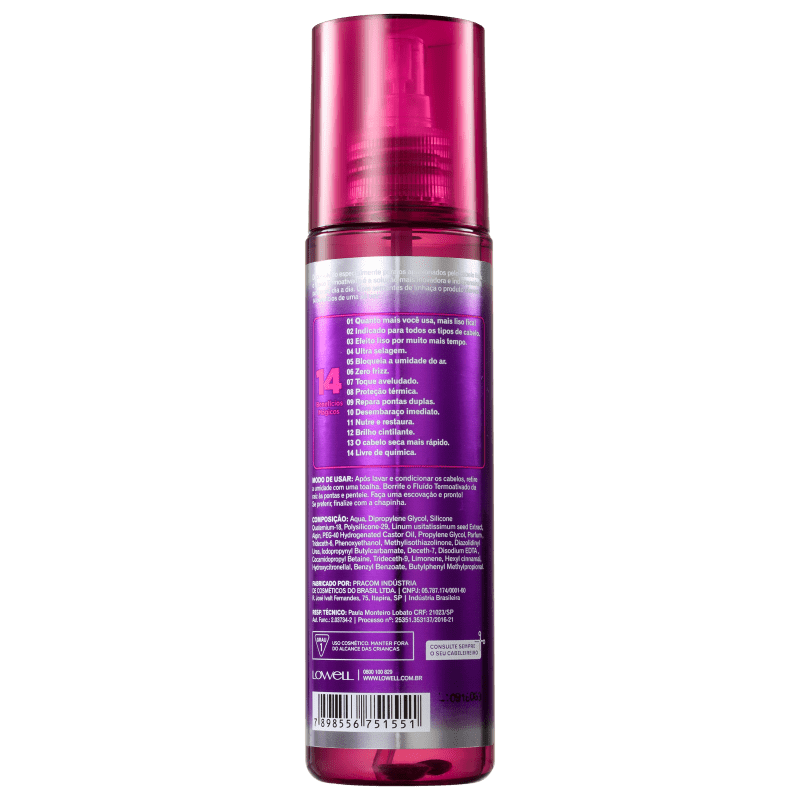 Spray Termoativo Lowell Keeping Liss Liso Mágico 200Ml