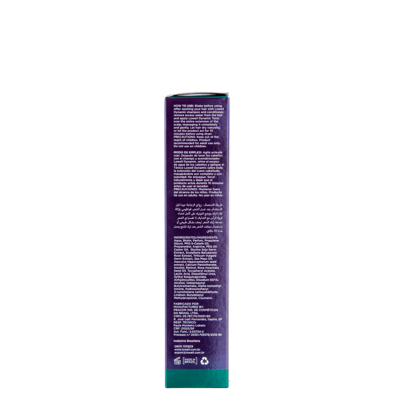 Tônico Capilar Lowell Dynamic 60Ml