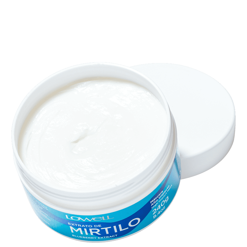 Máscara Capilar Lowell Extrato De Mirtilo Alto Impacto 240g