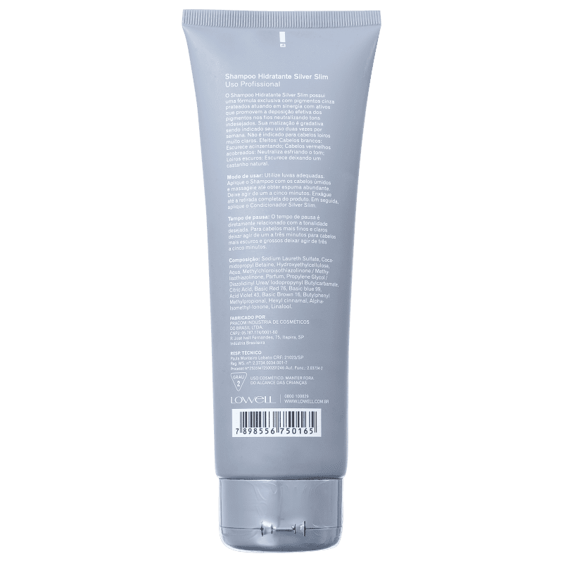 Shampoo Lowell Silver Slim 240Ml