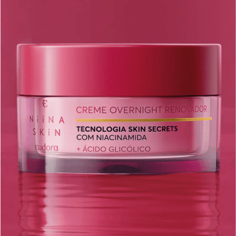 Creme Facial Noturno Eudora Niina Secrets Niina Skin Overnight Renovador 45Ml