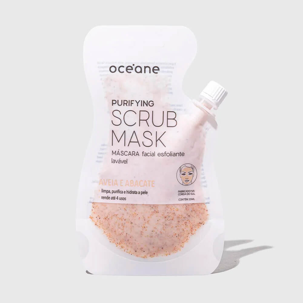 Kit Océane Máscara Facial Esfoliante De Aveia E Abacate