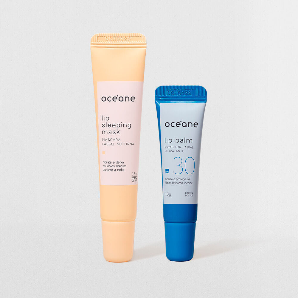 Kit Océane Protetor Labial Hidratante + Máscara Labial Noturna