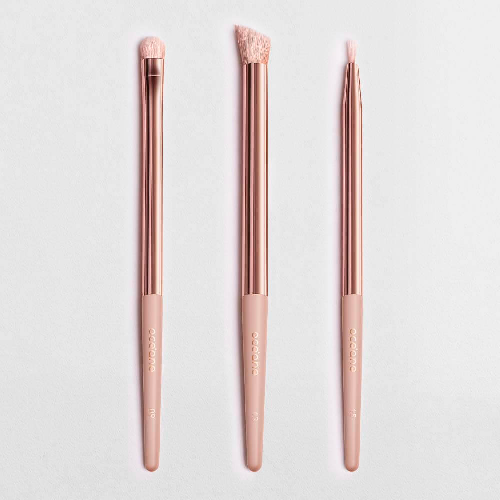 Kit Océane 3 Pincéis Para Olhos Ocn