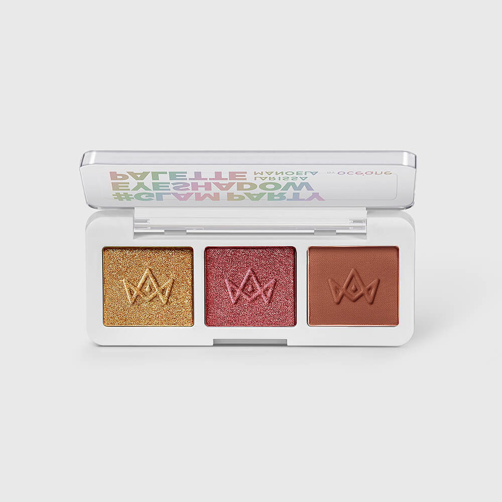 Kit Larissa Manoela By Océane Paleta De Sombras Glam Party + Batom Líquido Bordô