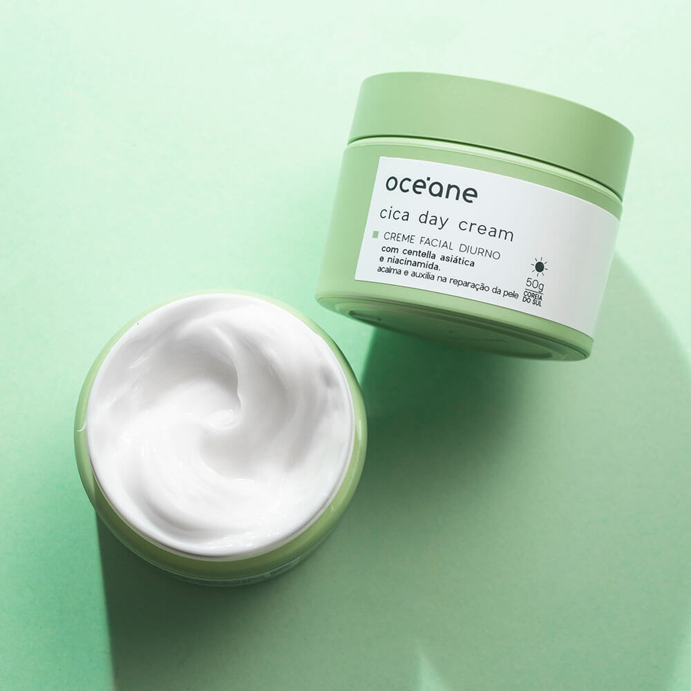Kit Océane Creme Facial Diurno Cica + Esfoliante Facial Scrub