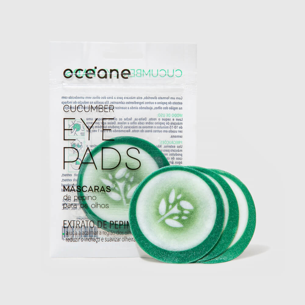 Kit Océane Máscara Para Olhos De Pepino 2 Unidades
