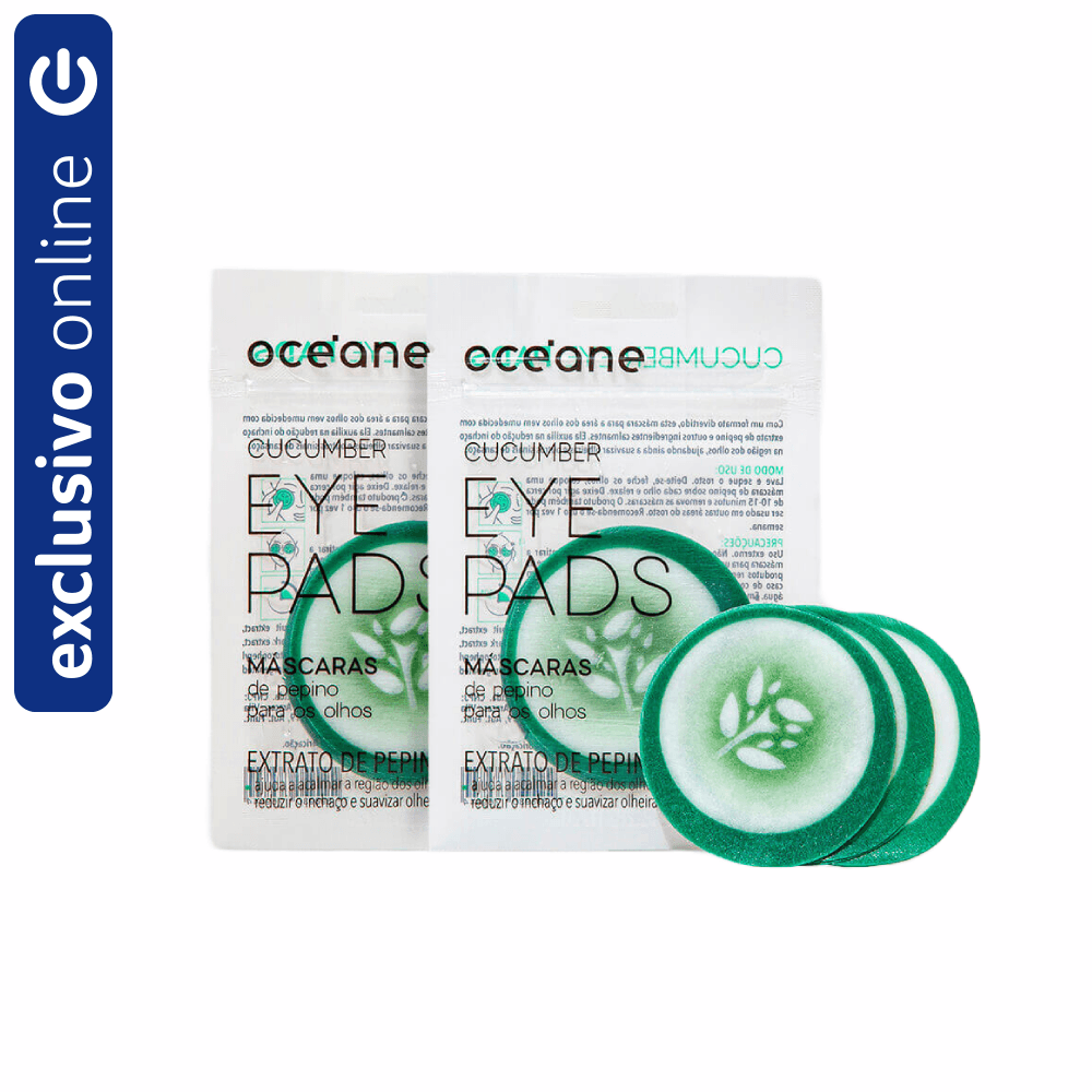 Kit Océane Máscara Para Olhos De Pepino 2 Unidades