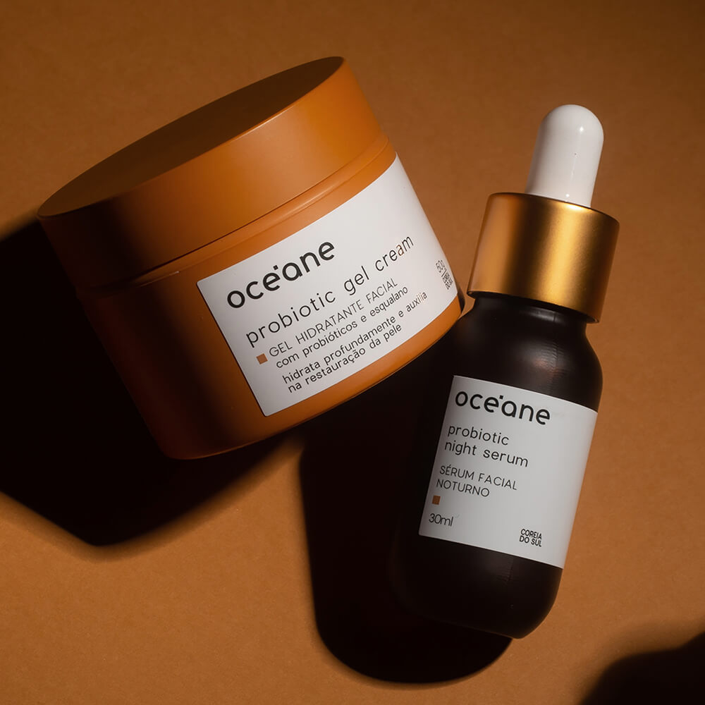 Kit Océane Sérum Noturno + Gel Hidratante Facial Com Probióticos