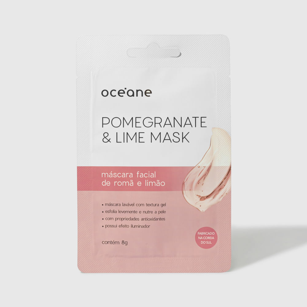 Kit Océane Hidratante Labial De Morango + 4 Máscaras Faciais Diversas