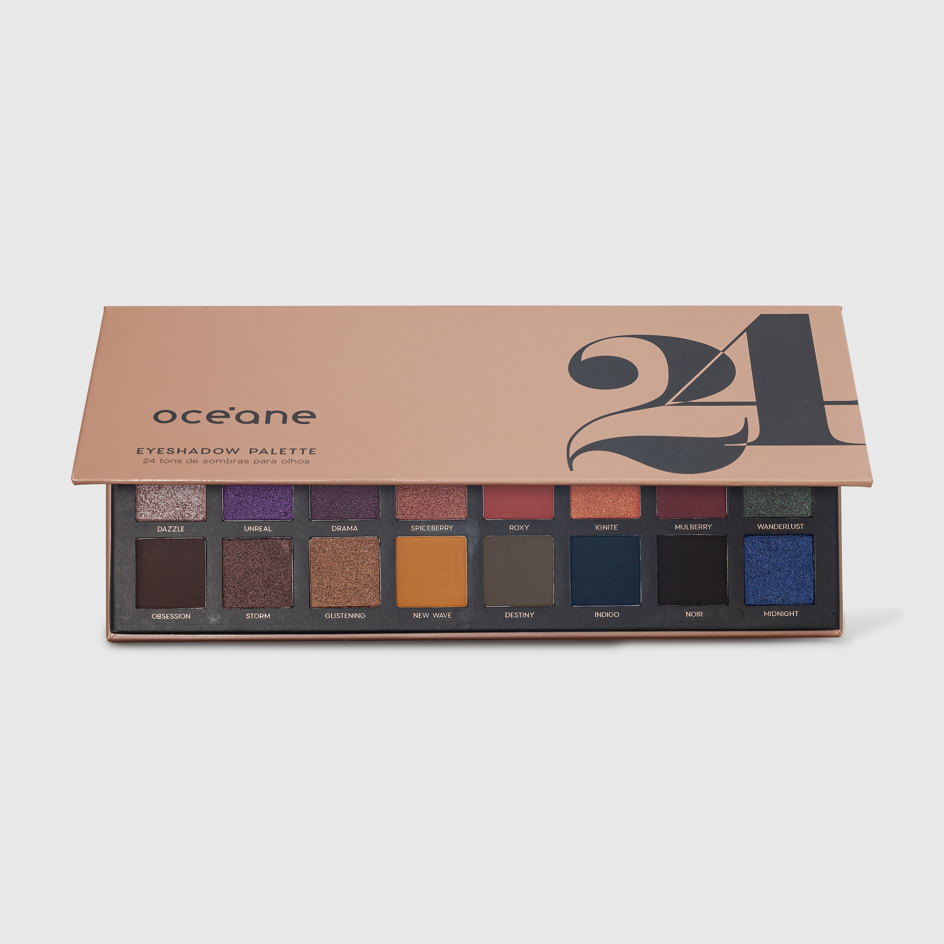 Kit Océane Paleta De Sombras 24.1 Cores + Paleta De Sombras 24 Cores