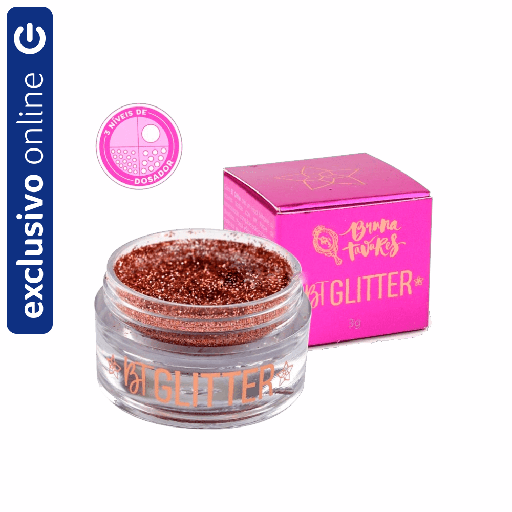 BT Glitter Bruna Tavares Rose Gold 3g