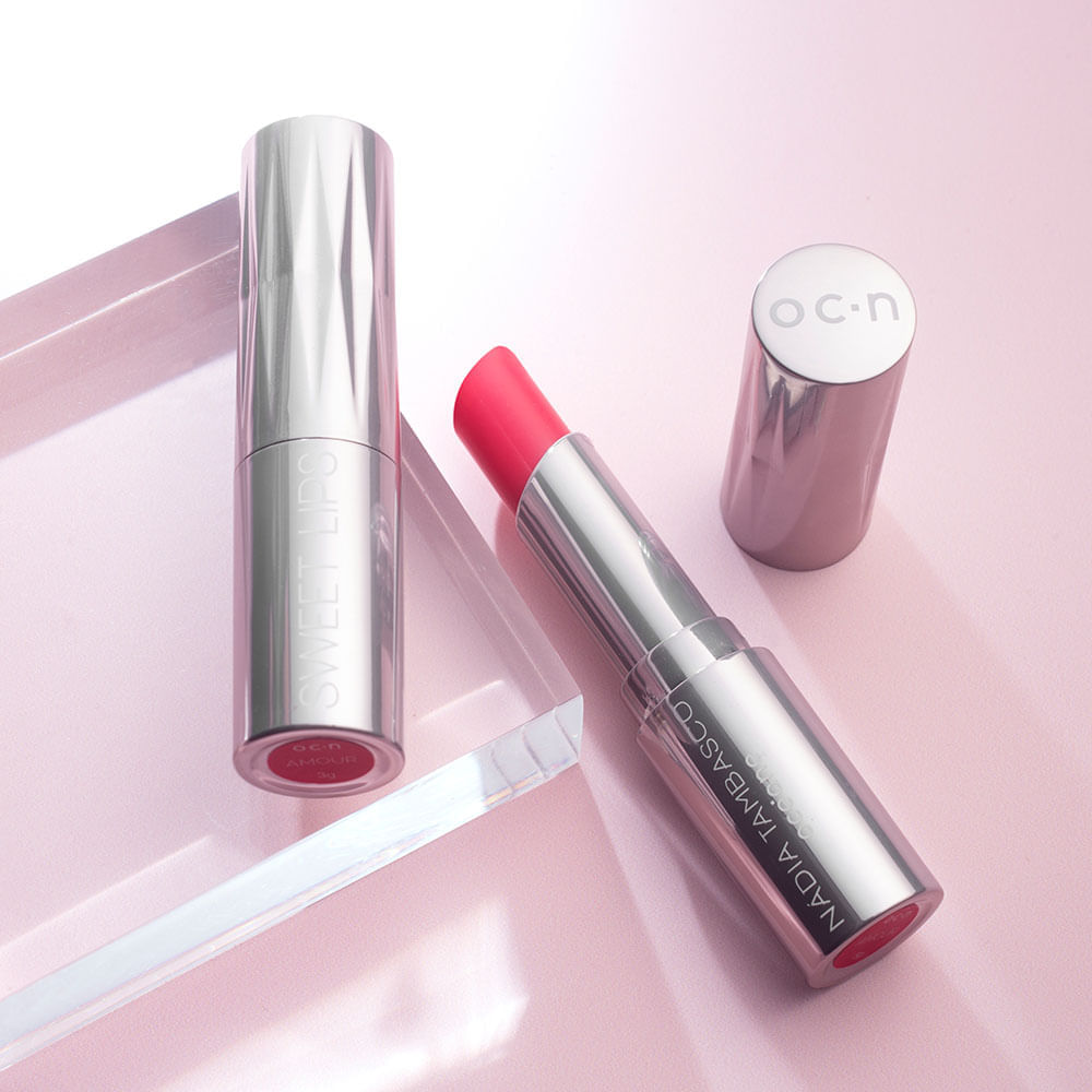 Revitalizador Labial Nádia Tambasco By Océane Rosa Pink Sweet Lips Amour 3g