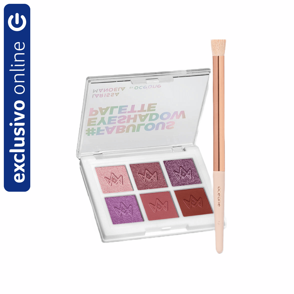 Kit Océane Paleta De Sombras Larissa Manoela + Pincel Para Sombra ocn13