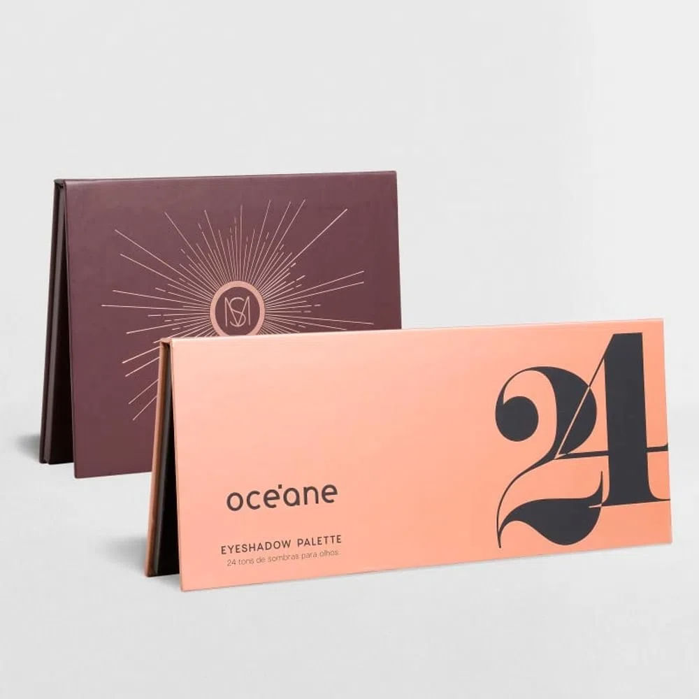 Kit Océane Paleta De Sombras 12 Shades + Paleta De Sombras 24 Cores