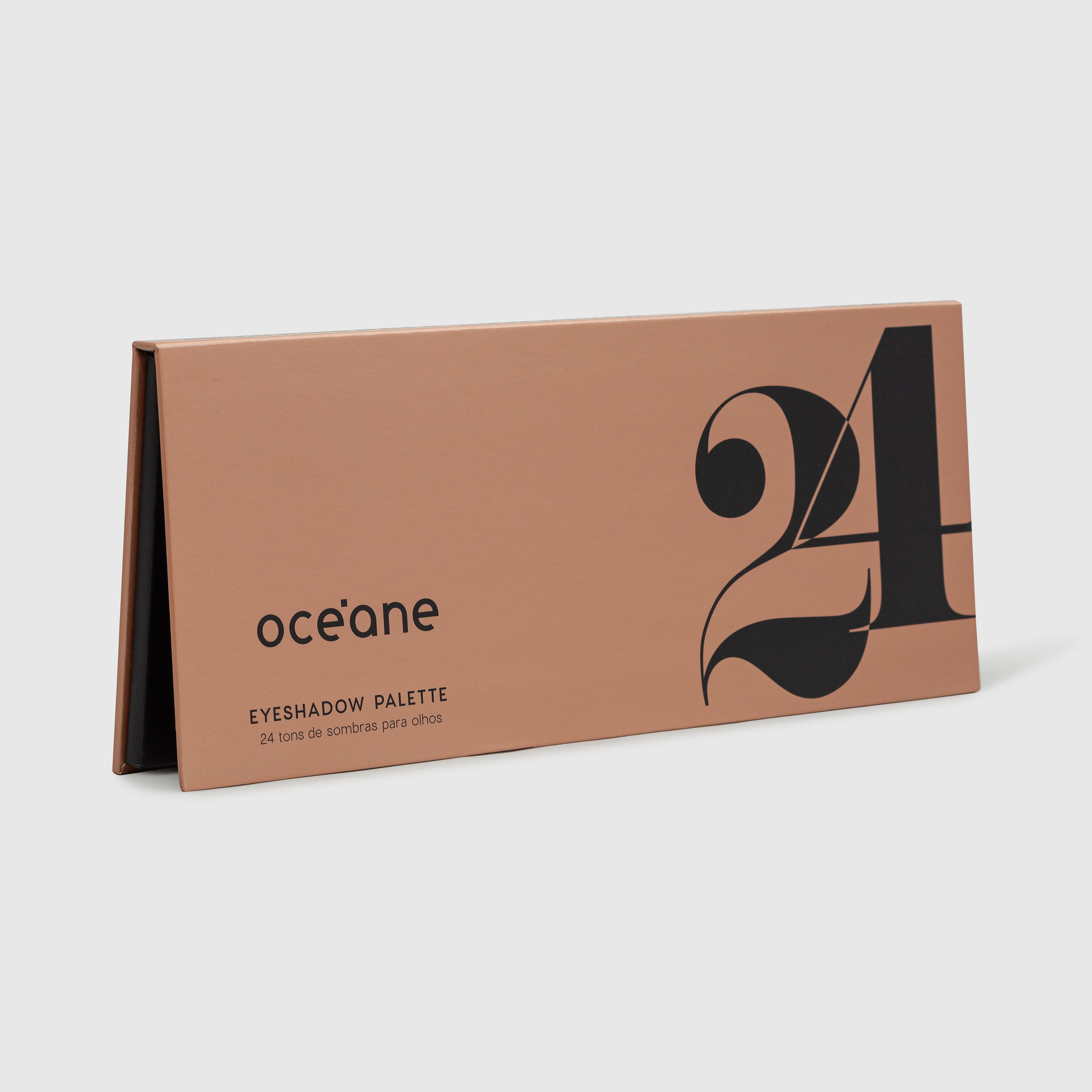 Kit Océane Paleta De Sombras 24 Cores + Batom Líquido Vermelho