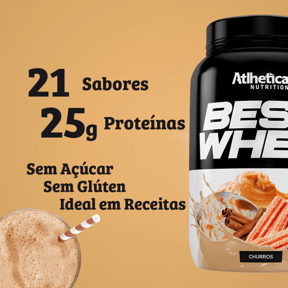 Best Whey Protein Atlhetica Nutrition Churros 900g PanVel Farmácias