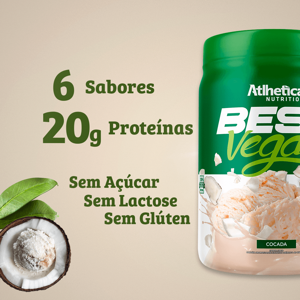 Best Vegan Protein Atlhetica Nutrition Cocada 500g