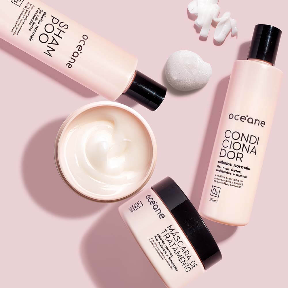 Kit Océane Cabelos Normais Shampoo 250Ml + Condicionador 250Ml + Máscara 200Ml
