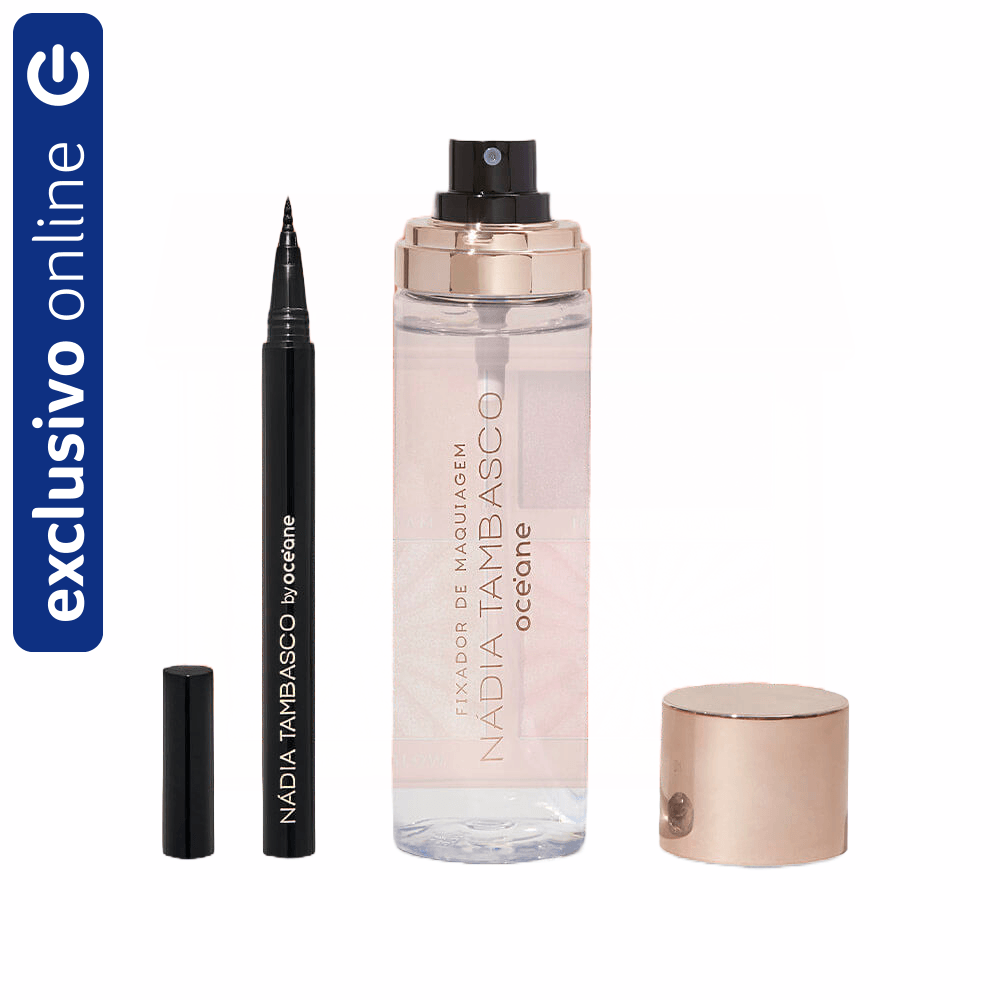 Kit Nádia Tambasco By Océane Caneta Delineadora + Fixador De Maquiagem