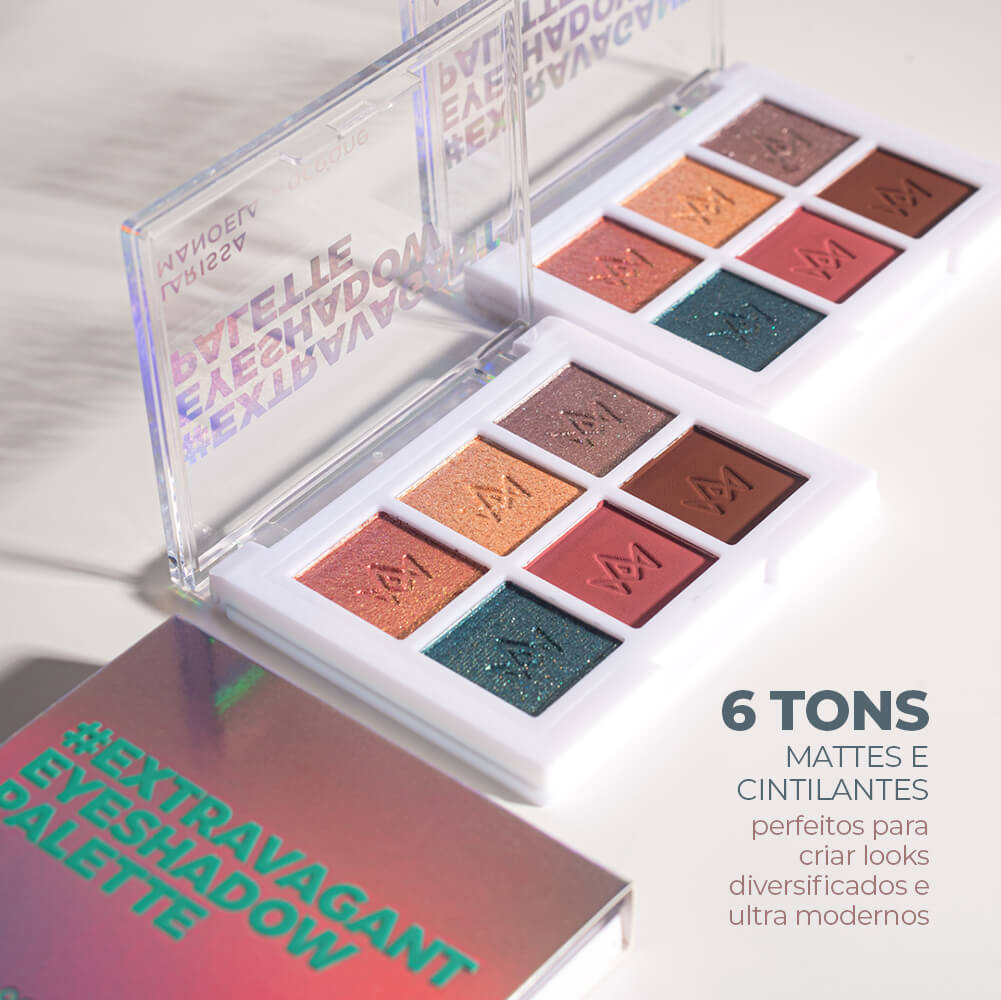 Paleta De Sombras Larissa Manoela By Océane Extravagant Eyeshadow 7,5g