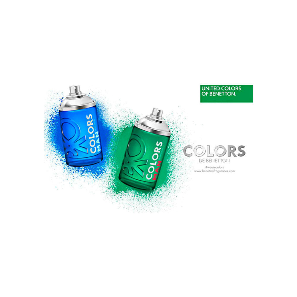 Benetton United Colors Man Green Eau De Toilette Perfume Masculino 200ml