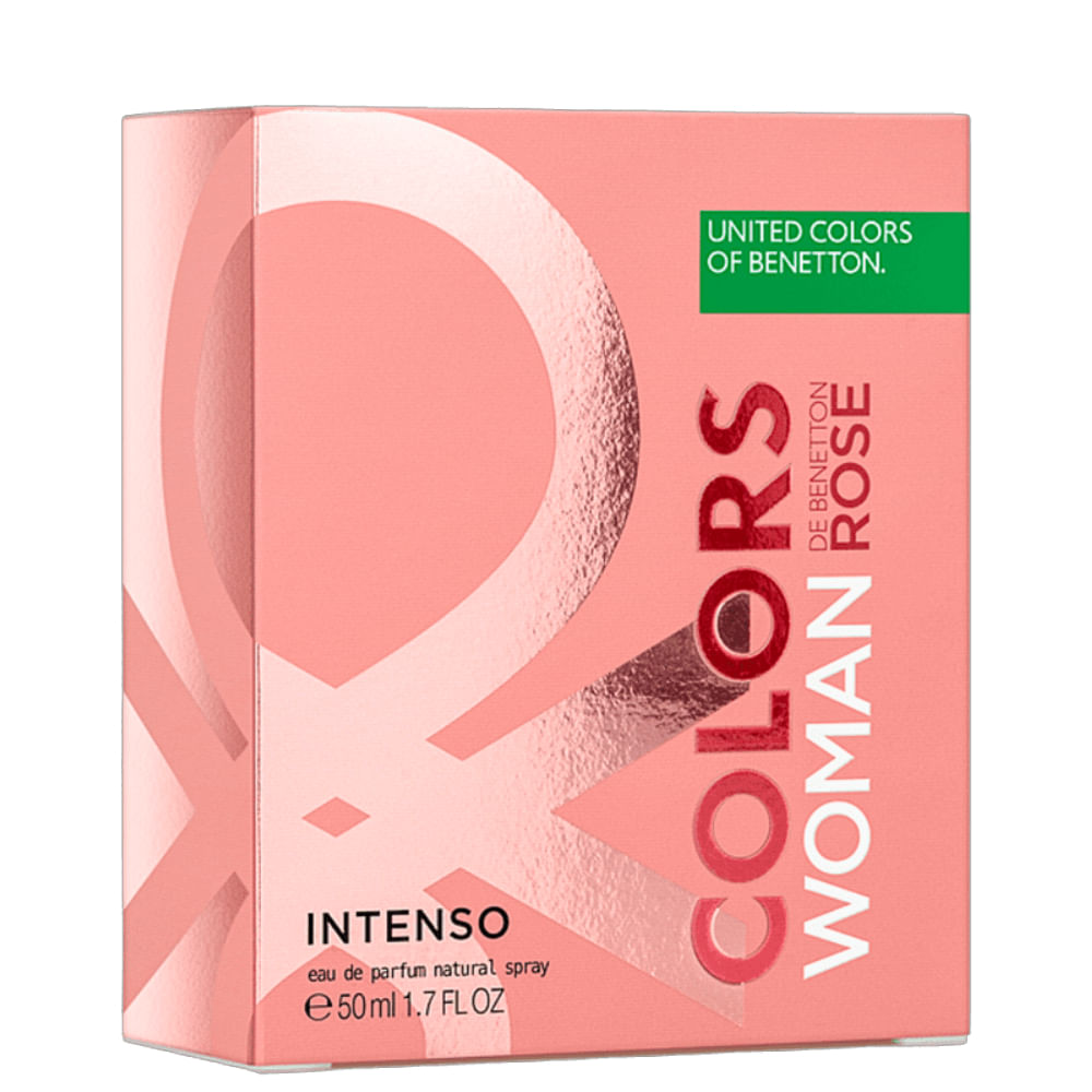 Benetton Colors Rose Intenso Eau de Parfum Perfume Feminino 50ml