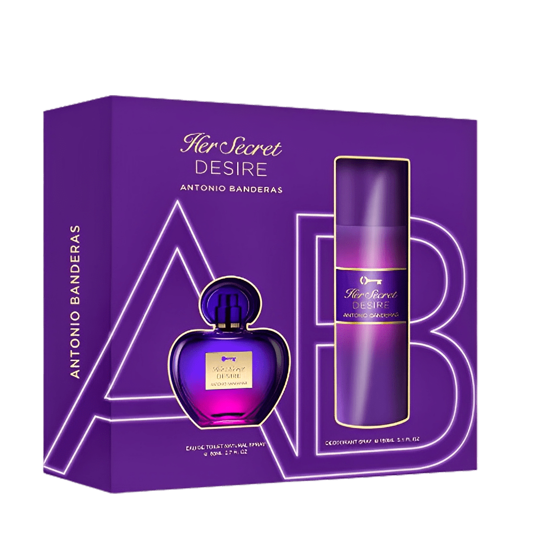 Kit Antonio Banderas Her Secret Desire Feminino Eau de Toilette 80ml + Desodorante 150ml