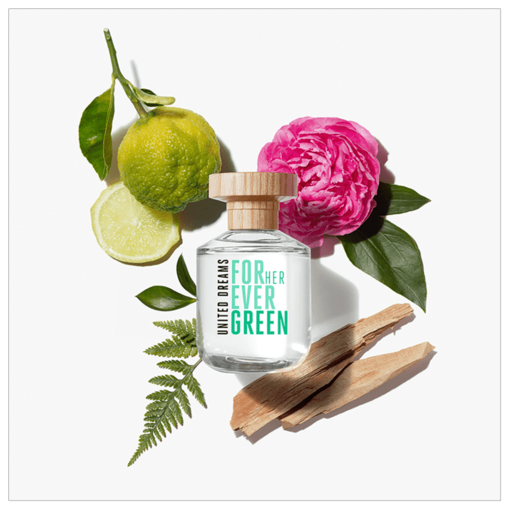 Benetton Forever Green United Dreams Eau de Toilette Perfume Feminino 80ml