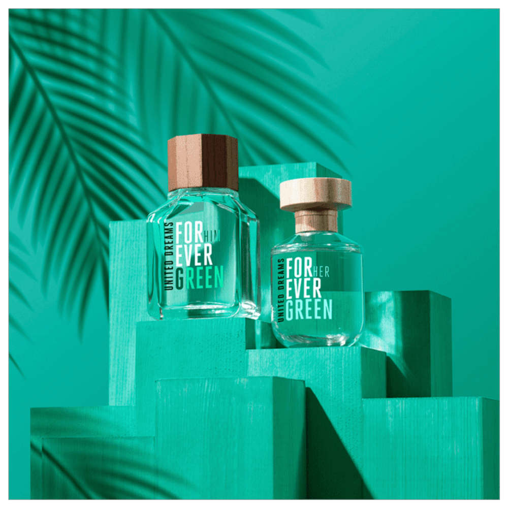 Benetton Forever Green United Dreams Eau de Toilette Perfume Feminino 80ml