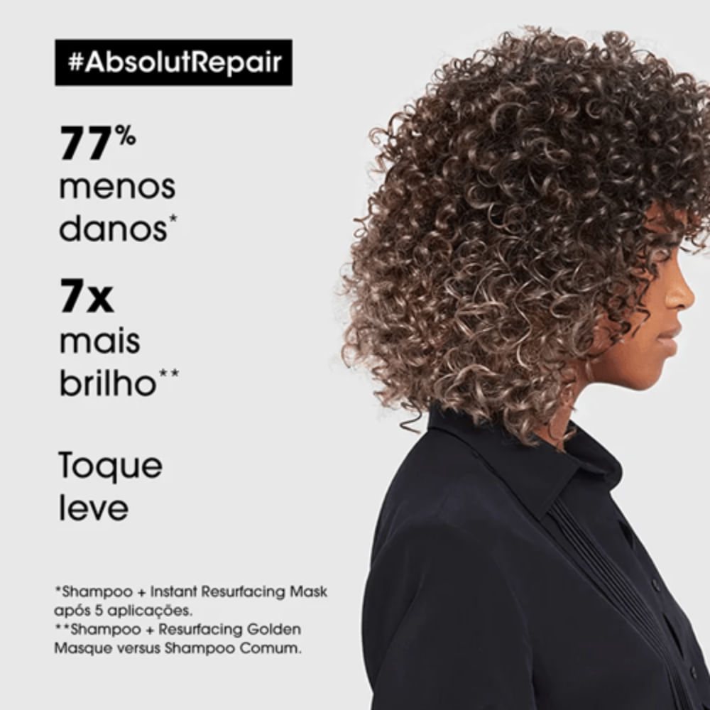Máscara Capilar L'Oréal Professionnel Serie Expert Absolut Repair Gold Quinoa + Protein Golden Lightweight 250ml