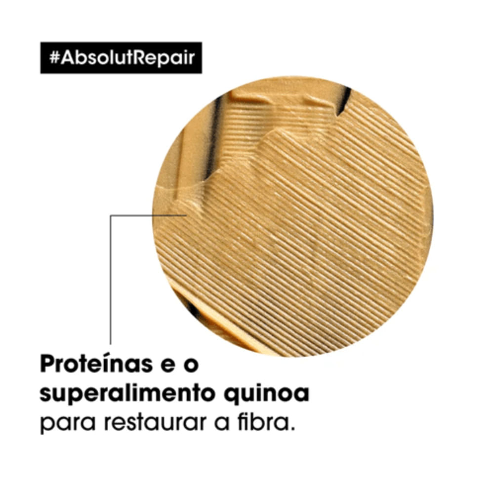 Máscara Capilar L'Oréal Professionnel Serie Expert Absolut Repair Gold Quinoa + Protein Golden Lightweight 500ml