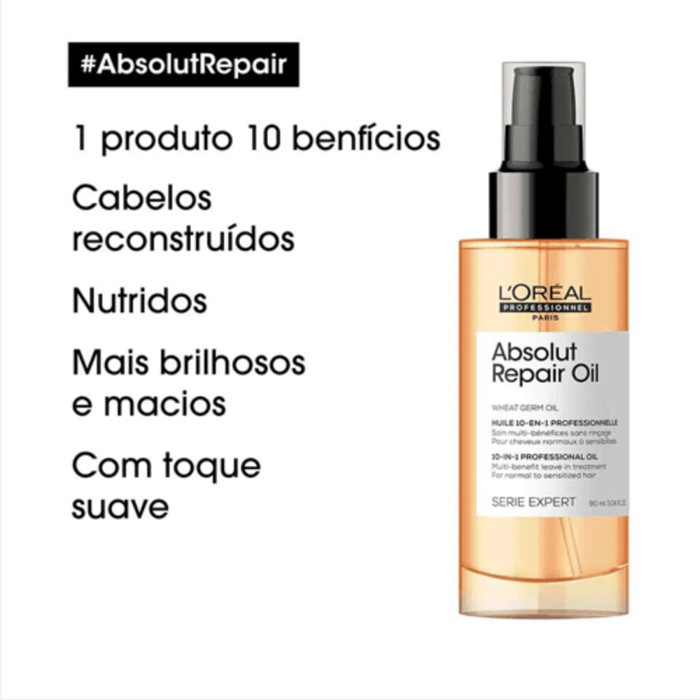 Óleo Capilar L'Oréal Professionnel Absolut Repair 90ml