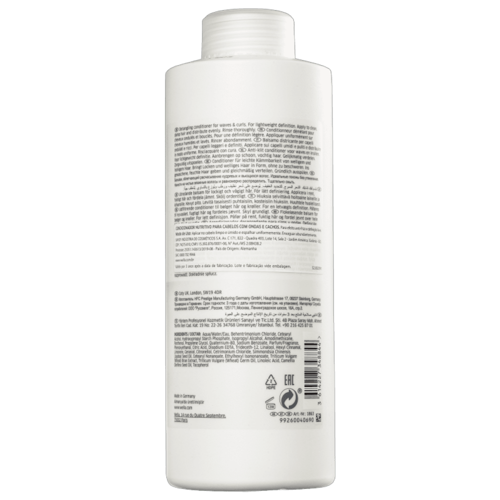 Condicionador Nutricurls Wella Professionals 1L