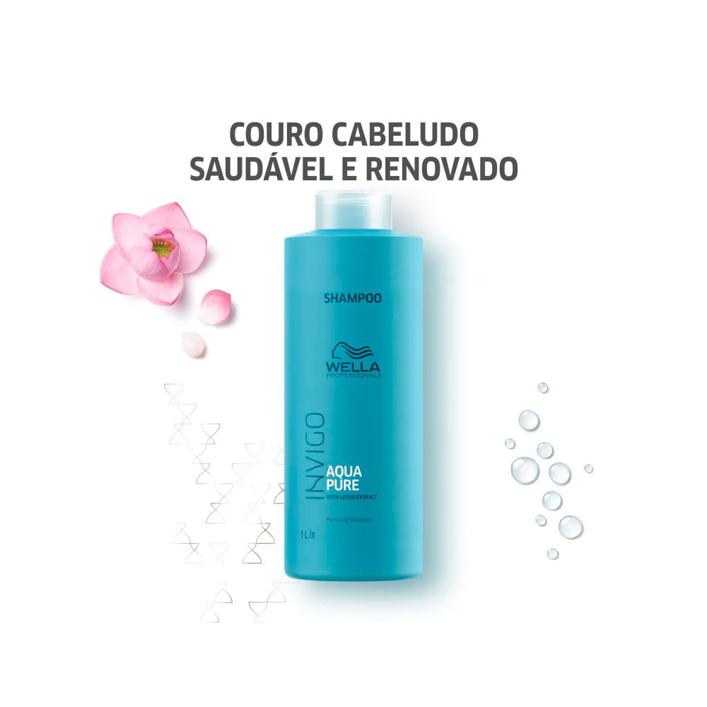 Shampoo Antirresíduos Wella Professionals Invigo Balance Aqua Pure 1000ml