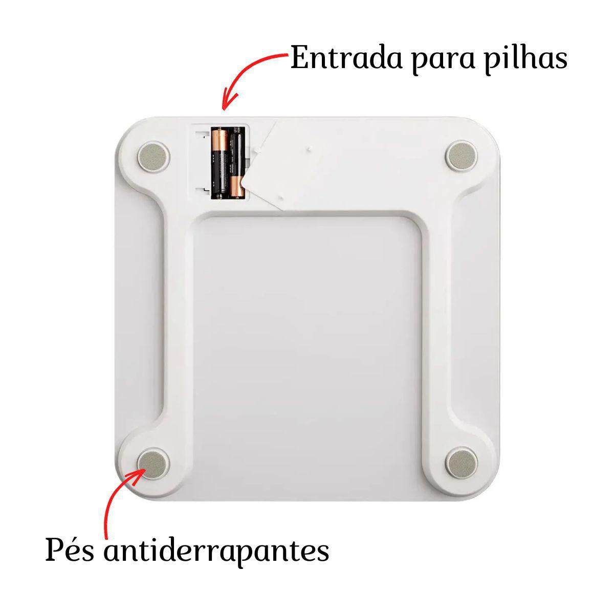 Balança Bluetooth Bioimpedância Multilaser BioHealth