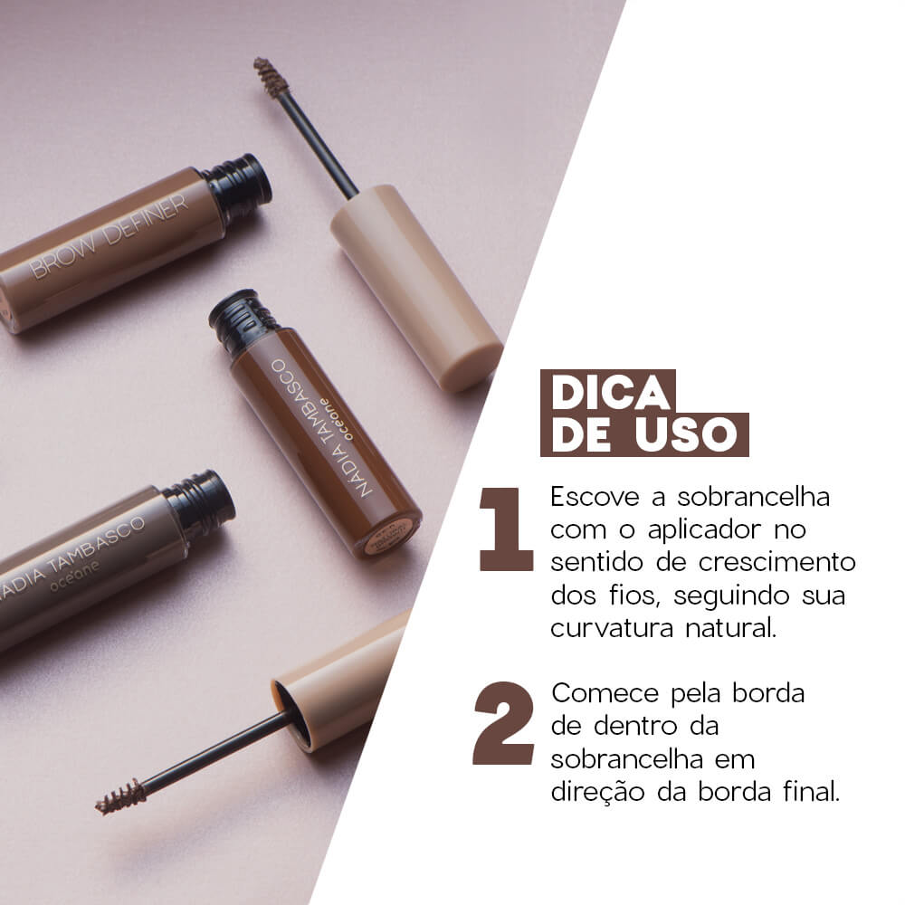 Máscara de Sobrancelha Nádia Tambasco By Océane Brow Definer Natural Brown 5ml
