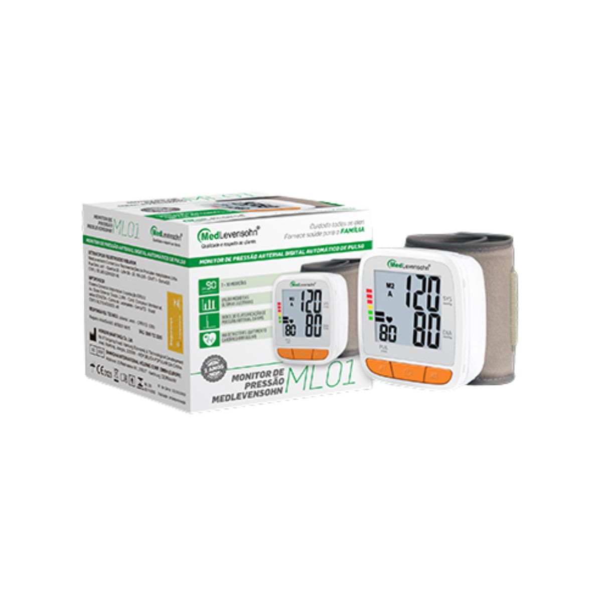 Kit 3 em 1: Medidor de Pressão + Termômetro + Oxímetro
