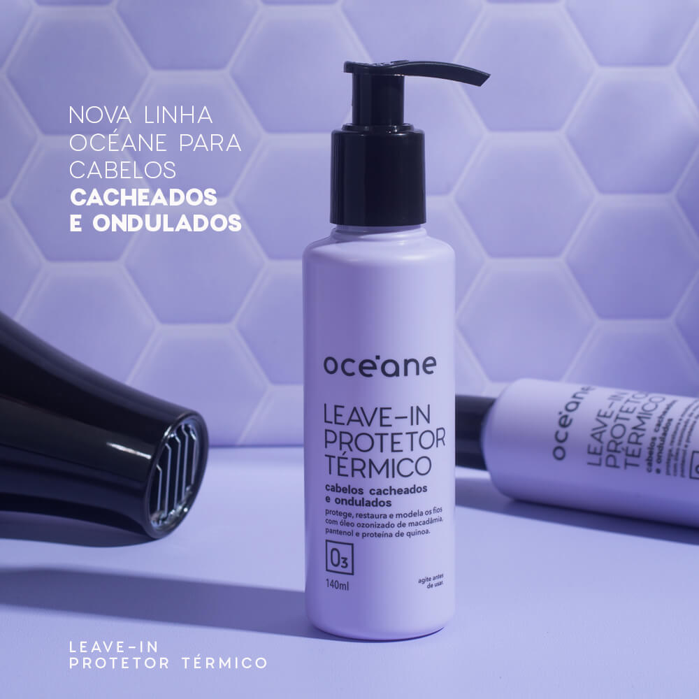 Leave In Protetor Térmico para Cabelos Cacheados Oceàne 140ml