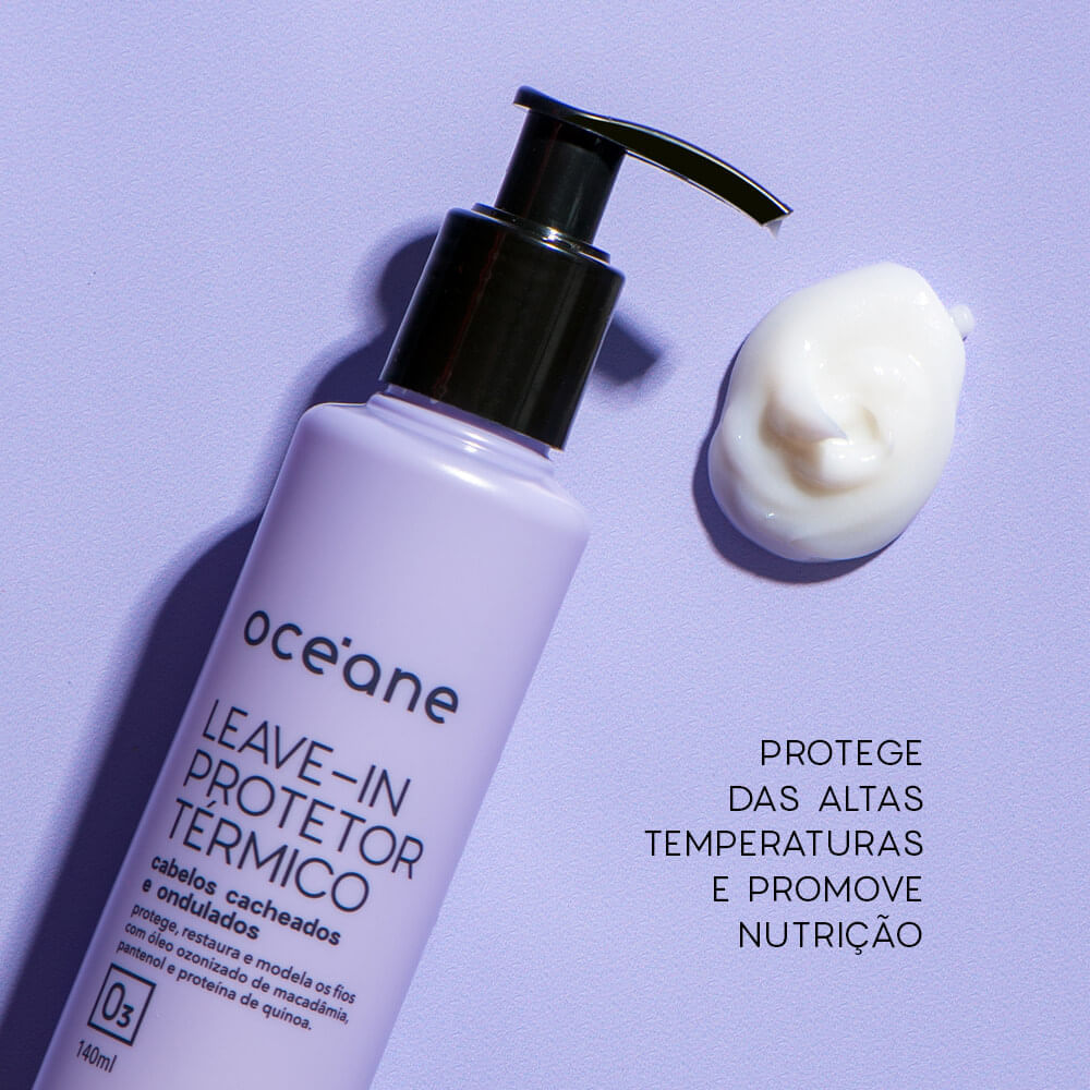 Leave In Protetor Térmico para Cabelos Cacheados Oceàne 140ml