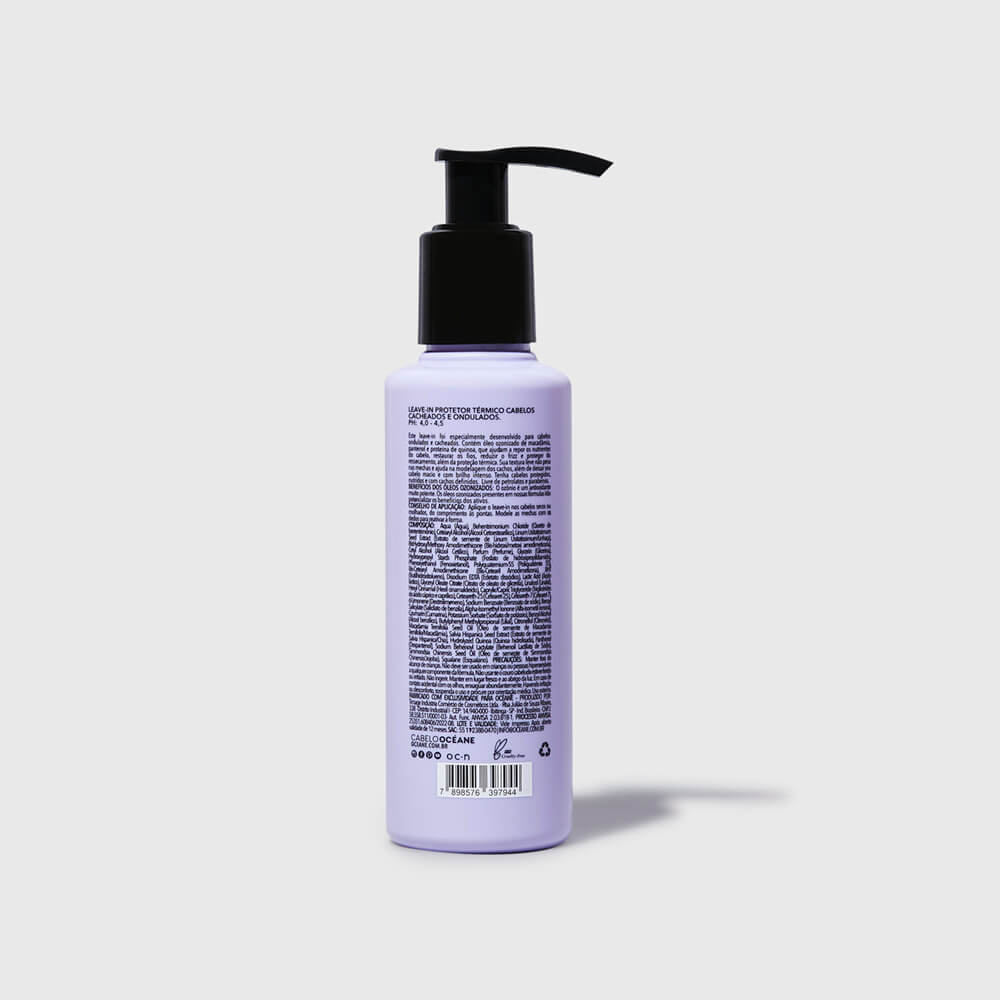Leave In Protetor Térmico para Cabelos Cacheados Oceàne 140ml