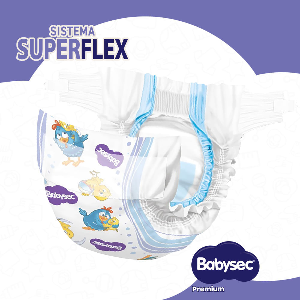Fralda Babysec Galinha Pintadinha Premium XXG com 24 Unidades