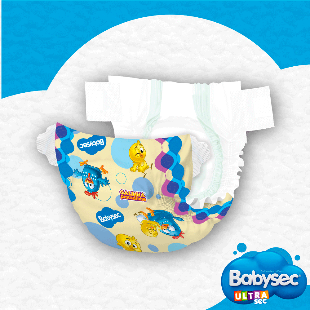 Kit Fralda Babysec Ultrasec XG com 90 Unidades