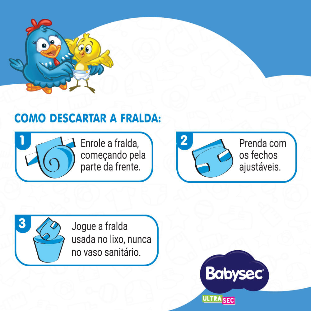 Fralda Babysec Ultrasec Xxg com 16 Unidades